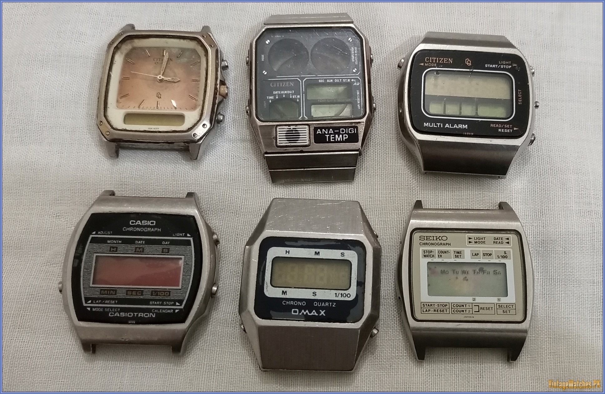 Lot of 6 Vintage Rare Antique Digital Watches Casio Citizen Ana-Digi Seiko Calculator Omax - PK00014-IMG_20220925_224631_790 - VintageWatches.PK