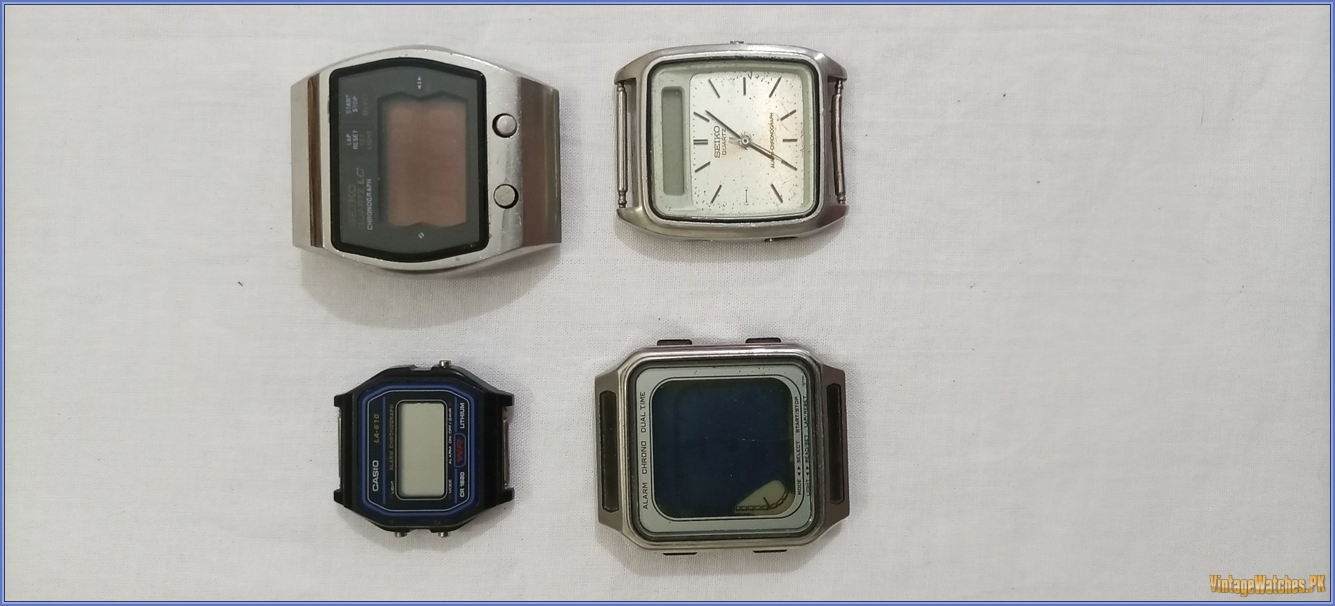Lot 6 Branded Antique Vintage Rare OLD Digital Watch Casio Seiko Citizen Japan - PK00010-IMG_20221009_192135_038 - VintageWatches.PK