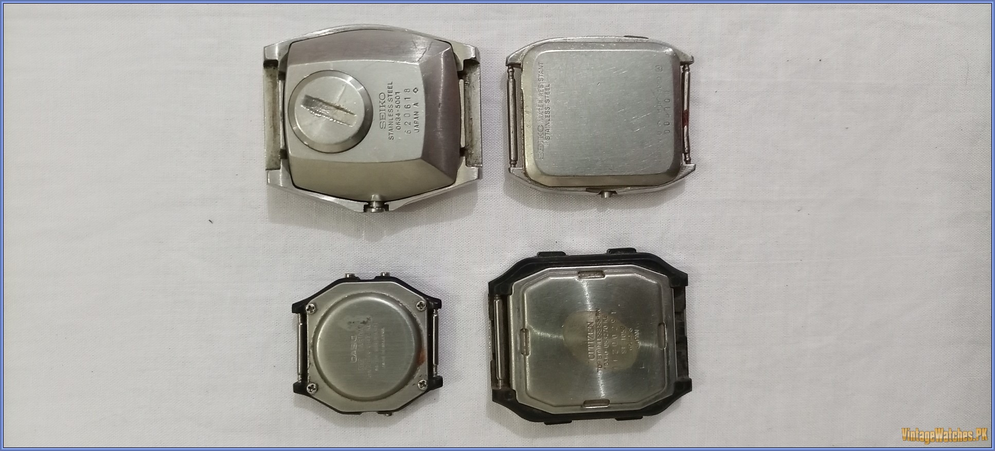 Lot 6 Branded Antique Vintage Rare OLD Digital Watch Casio Seiko Citizen Japan - PK00010-IMG_20221009_192156_043 - VintageWatches.PK