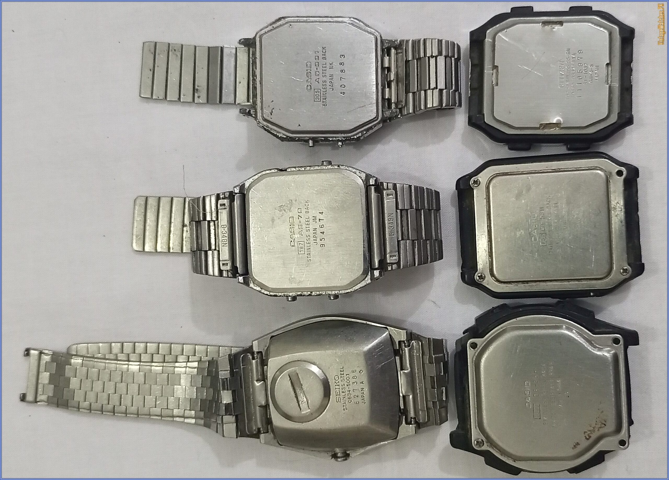 6 Preowned Watches Lot Seiko Citizen Casio 0634-5001, Ana-Digi 9560 CA-53W,  AQ-331, AE-70 - PK00016-IMG_20221106_211222_116-scaled-e1681186368817 - VintageWatches.PK